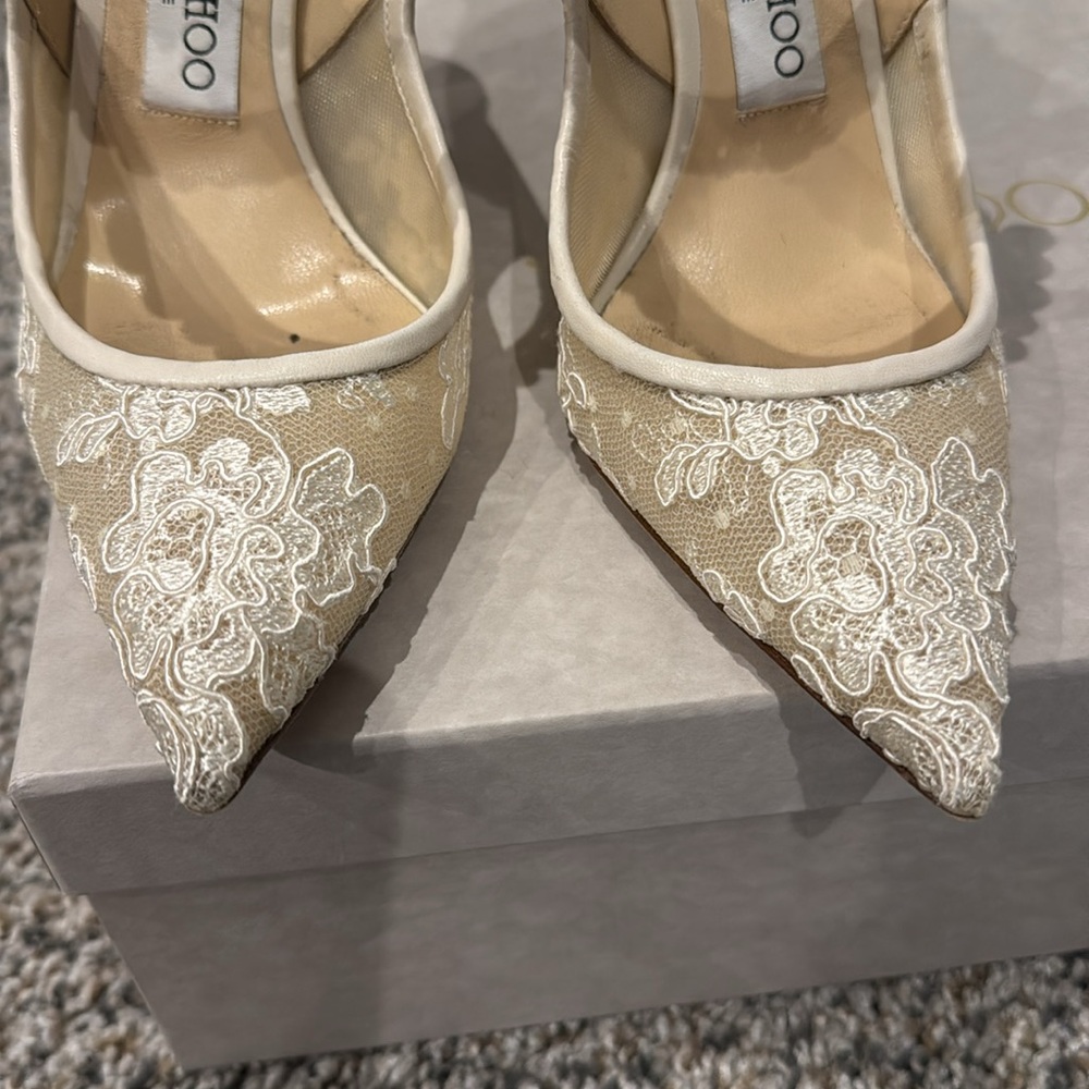 Jimmy Choo Exclusive Lace Heels - Picture 4 of 14